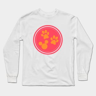 Two Cats And A Mouse Logo Long Sleeve T-Shirt